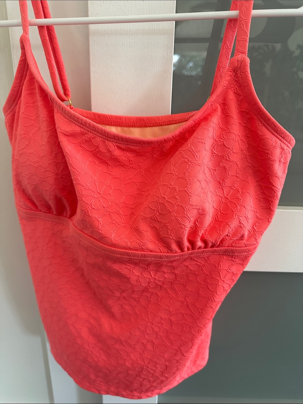 jcpenney Coral Lace-Textured Bandeau Cami